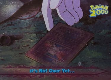 70 It's Not Over Yet... Topps Pokémon The Movie 2000 silver foil