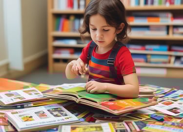 A colorful classroom filled with educational toys and furniture.