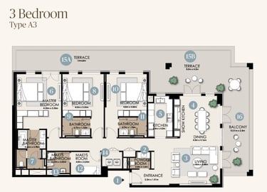 nawayef park views 3 bedroom villas