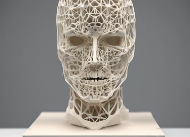 white and red gift box on blue and red heart illustration