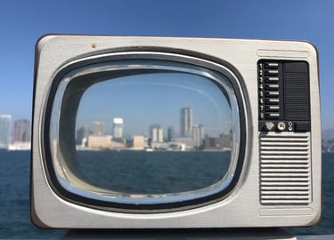 old fashioned television 