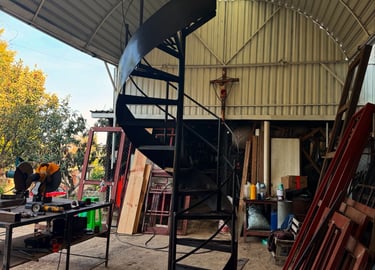 Escalera de herrería