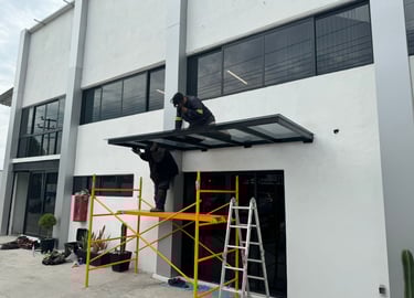 pérgola de herrería