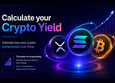 Crypto yield calculator illustration