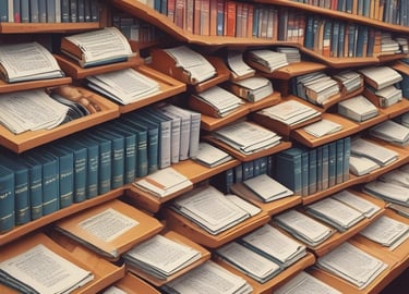 A close-up of a vintage law book with a gavel resting on top, set against a dark wooden background.