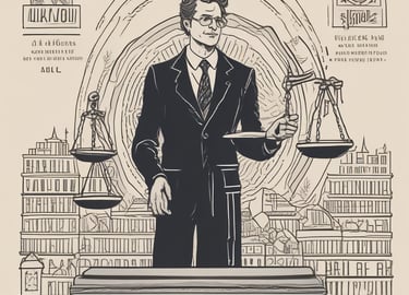 A close-up of a vintage law book with a gavel resting on top, set against a dark wooden background.