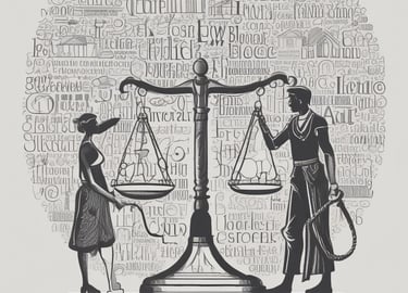 A close-up of a vintage law book with a gavel resting on top, set against a dark wooden background.