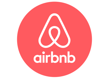 Bouton officiel d'Airbnb