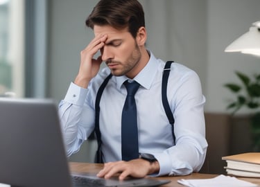 A sleek workspace with a laptop displaying flowgenics tools on screen.
