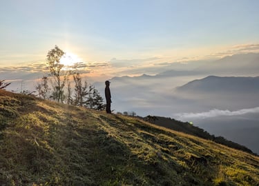 Beautifull sunrise in Cerro Kennedy, Minca