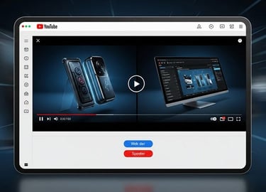 Professional YouTube commercial or SaaS demo video.