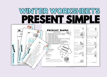 Present Simple Winter Christmas questions speaking worksheets