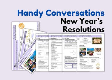 New year's resolutions english lesson plan