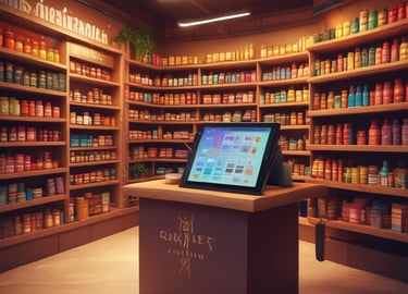 An infographic showcasing various retail segments supported by kridhaverse retail erp.