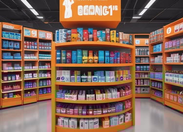 An infographic showcasing various retail segments supported by kridhaverse retail erp.