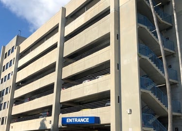 exterior concrete parking garage pressure cleaning services