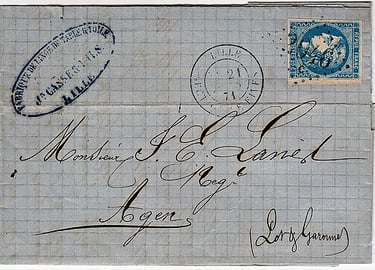 Losange Gros Chiffres 2046 C et type 17 bleus.