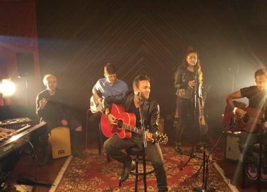 RedOne in a music video performance