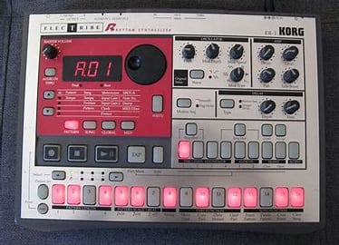 Korg Electribe er-1,  drum synthesizer / sequencer.