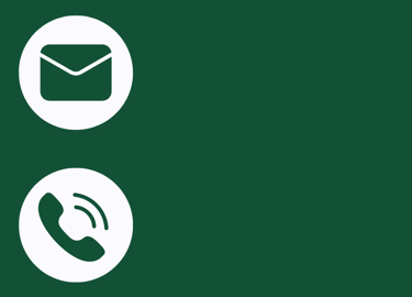 Email icon next to the email address and phone icon next to the phone number