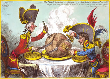 The Plumb-pudding in danger; - or - State Epicures taking un Petit Souper