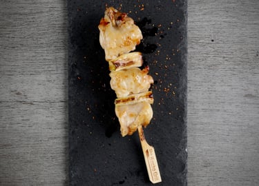 Chicken Thigh Negima Skewer in Yakitori Catering