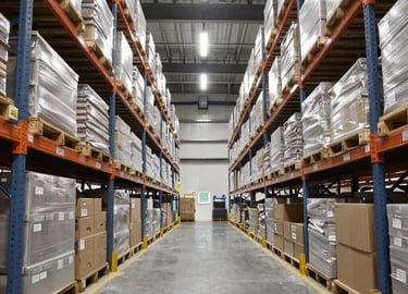 Large cargo ships are docked at a shipping port, with numerous cranes towering over the ships. The sky is overcast, giving the scene a muted, industrial appearance. Containers of various colors are stacked on the ships, indicating active trade and logistics operations.