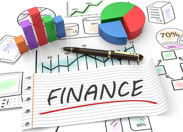 imagem de um gráfico de financiamento.