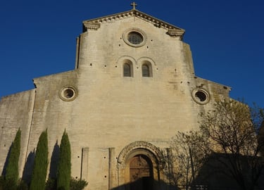 La cathédrale Notre Dame de Saint-Paul-Trois-Châteaux se trouve près du mas de l'Enclos du Soleil le Vent
