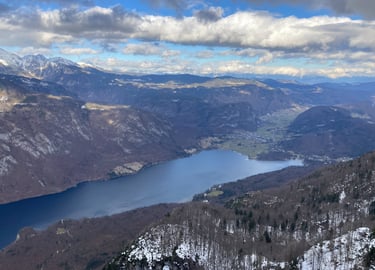 View from Vogel ski resort, Slovenia