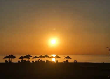 Amanecer precioso en la Playa de la Malvarrosa