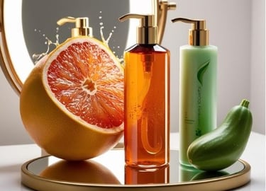 dầu gội bưởi và gel tắm bí đao