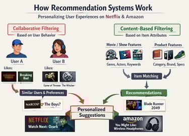 How Recommendation Systems Work (Netflix & Amazon Style)