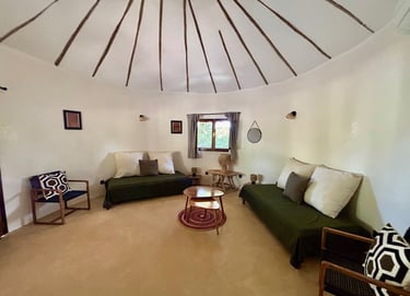 Suite junior du boutique hôtel Maison Fimela situé dans le Sine Saloum