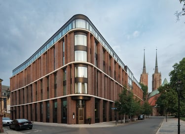 architektoniczne zdjęcie hotelu we Wrocławiu 