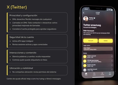 Guía de Configuración de Privacidad en Plataformas Digitales
