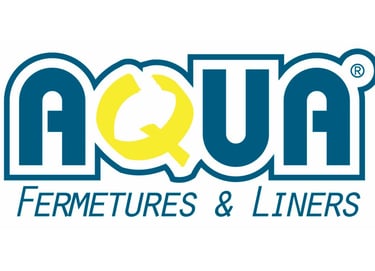 Logo de l'entreprise AQUA FERMETURES, partenaire d'Aquaref Piscine