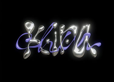 a picture of a nameplated in a shiny silver foil