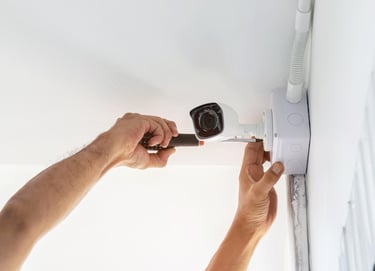 Suasana Security CCTV camera system installation for home and office.