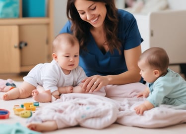 person holding baby's toe with yellow petaled flower in between