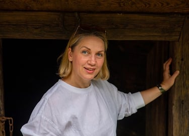 kraštovaizdžio dizainerės portretas