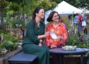 Frances Tophill and Carleen Osborne at Gardners' World live