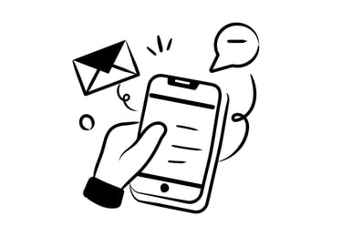 téléphone portable avec message et communication pour faire référence à la communication voyageur