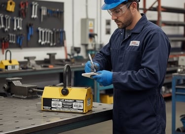 On Site and In House Lift Magnet Certification Services