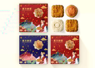 Dong Phuong Bakery mooncake packaging design