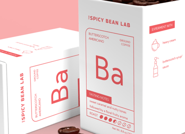 The Spicy Beans Lab's Butterscotch Americano single serve pour over coffee