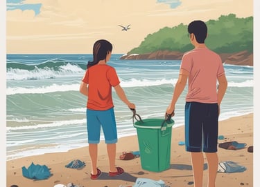 A vibrant food basket filled with fresh produce and staples.