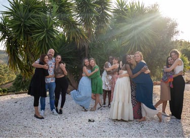 a group of people posing for a photo