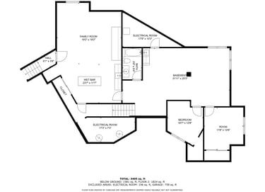 a floor plan of a two bedroom apartment