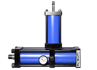 hydro pneumatic cylinder, split cylinder, z shaped cylinder, built by national pneumatic systems in vasai.